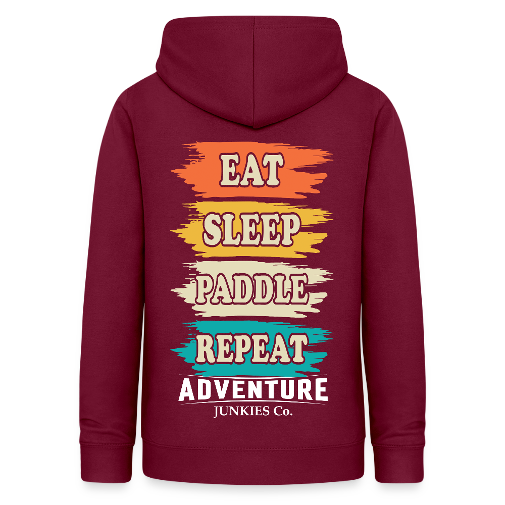 Women's Hoodie Water Adventures - bordeaux