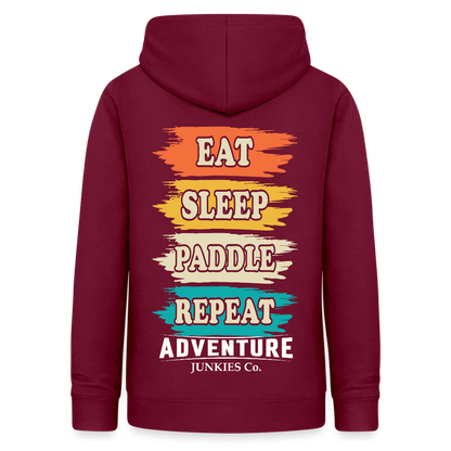 Women's Hoodie Water Adventures - bordeaux