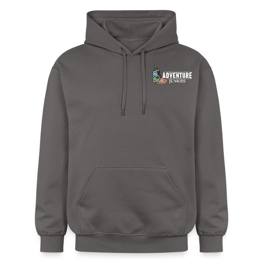 Adult Unisex  Midweight Hoodie  {Customise Breed & Paw} - dark grey