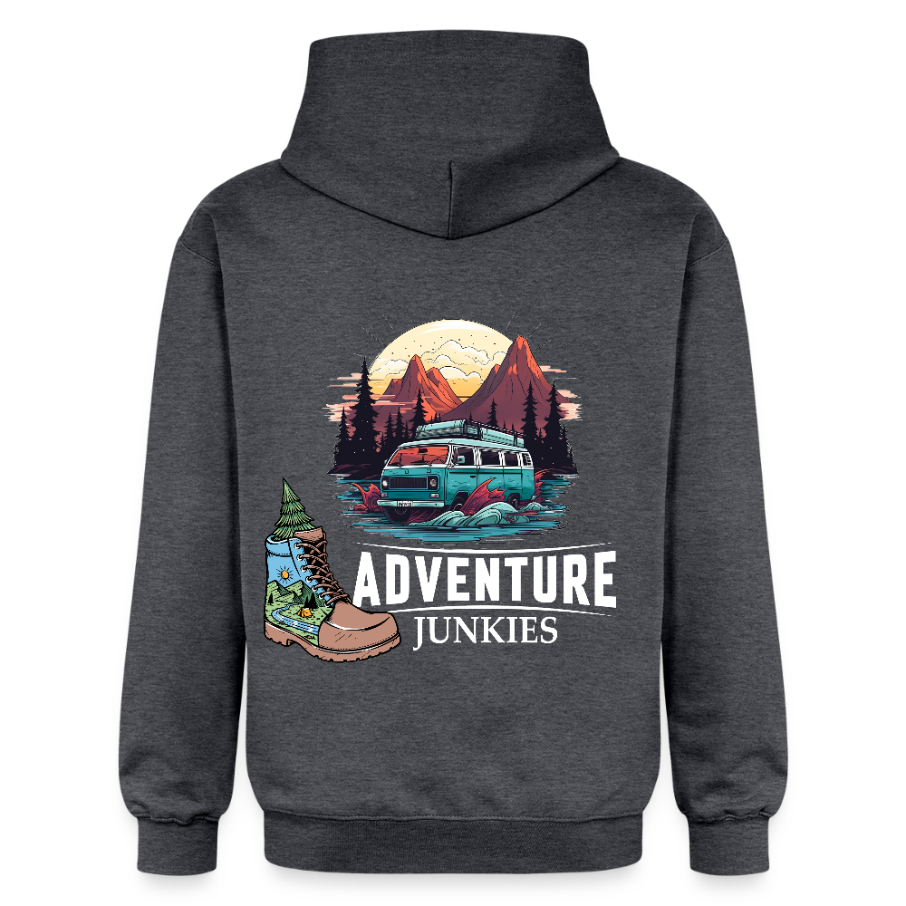 Unisex Midweight Hoodie - dark heather grey