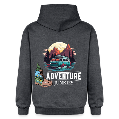 Unisex Midweight Hoodie - dark heather grey