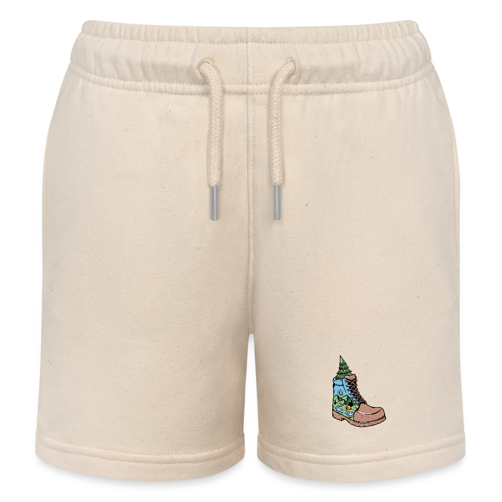 Children's  Organic Jogging Shorts - soft Ecru