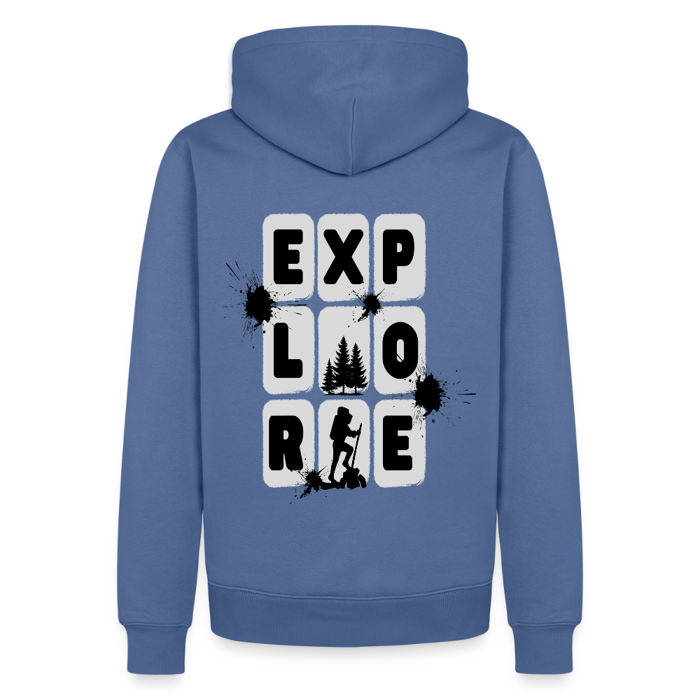 Men’s Premium Hiking / Walking  Hoodie - stone blue