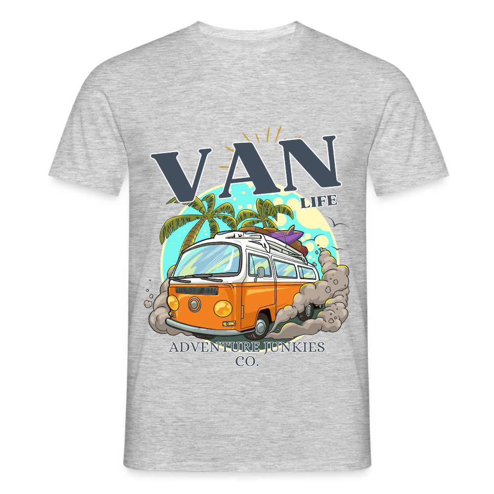 Men's  Camping T-Shirt - heather grey