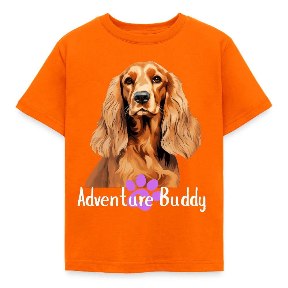 Children's  T-Shirt  {Customise Breed & Paw } - orange