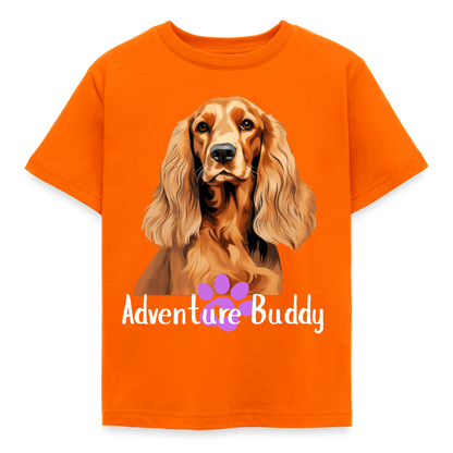 Children's  T-Shirt  {Customise Breed & Paw } - orange