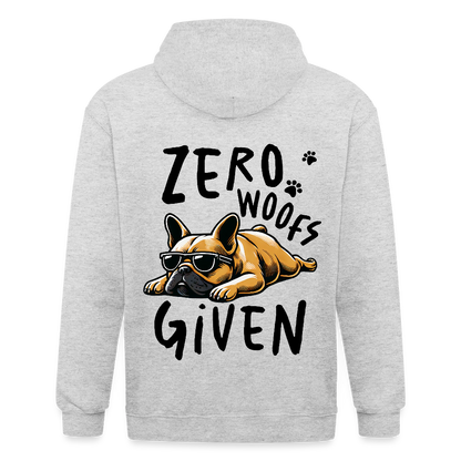 Adult Unisex Heavyweight Hooded Jacket - heather white
