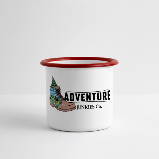 Panoramic Camper Mug - white/red