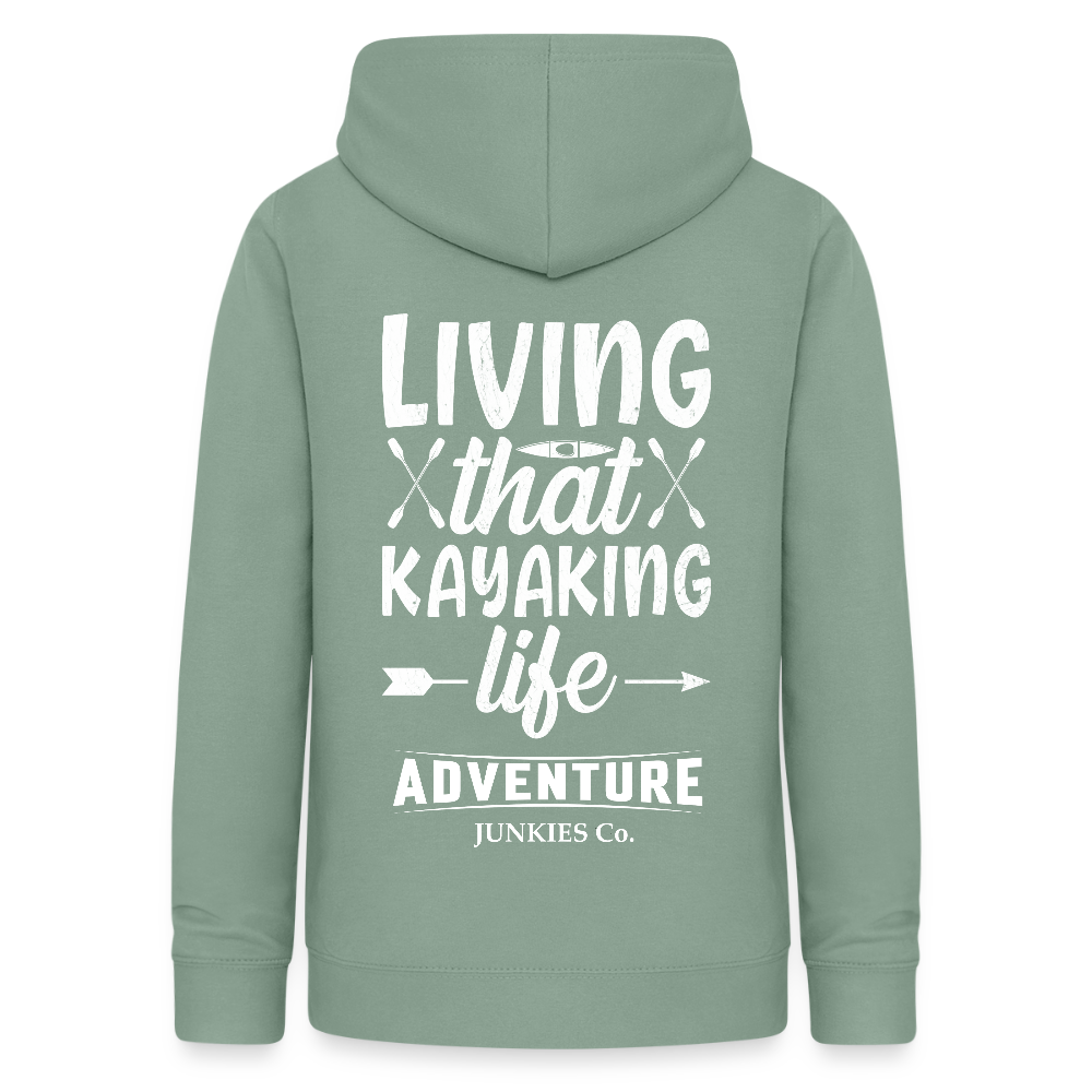 Women's Hoodie Water Adventures - steel green