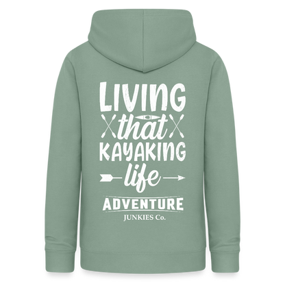 Women's Hoodie Water Adventures - steel green