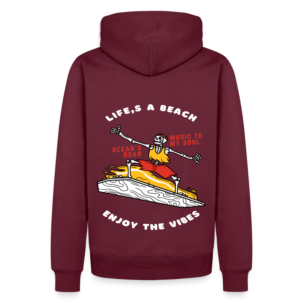 Men’s Premium Water Fun Hoodie - burgundy