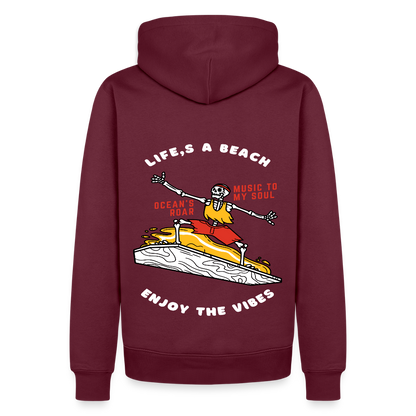 Men’s Premium Water Fun Hoodie - burgundy