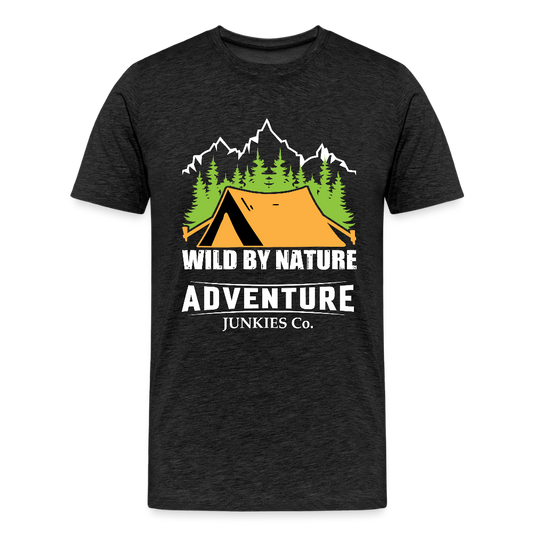 Men’s Premium T-Shirt Wild By Nature Design - charcoal grey
