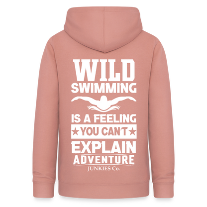 Women's Hoodie Water Adventure - dusky rose
