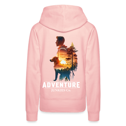 Women’s Premium Hiking /Walking Hoodie - crystal pink