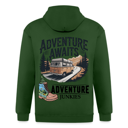 Unisex Heavyweight Hooded Jacket - forrest