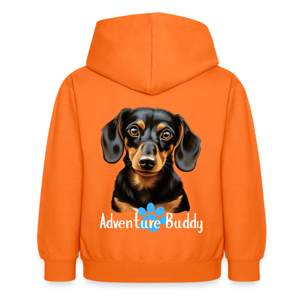 Children's Unisex Hoodie  {Customise Breed & Paw } - orange