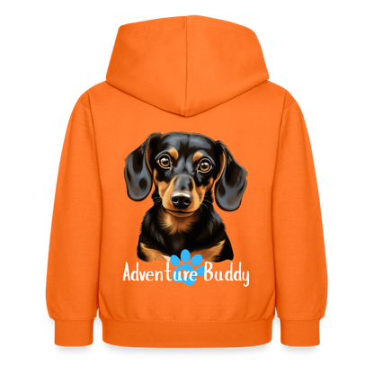 Children's Unisex Hoodie  {Customise Breed & Paw } - orange