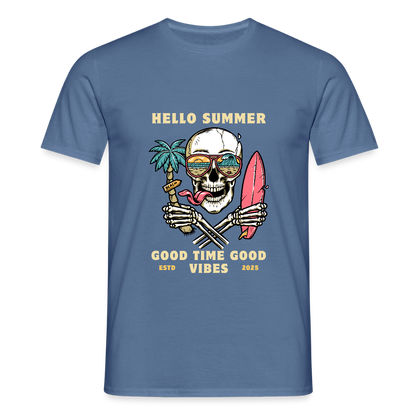 Men's Camping  T-Shirt - dove blue 