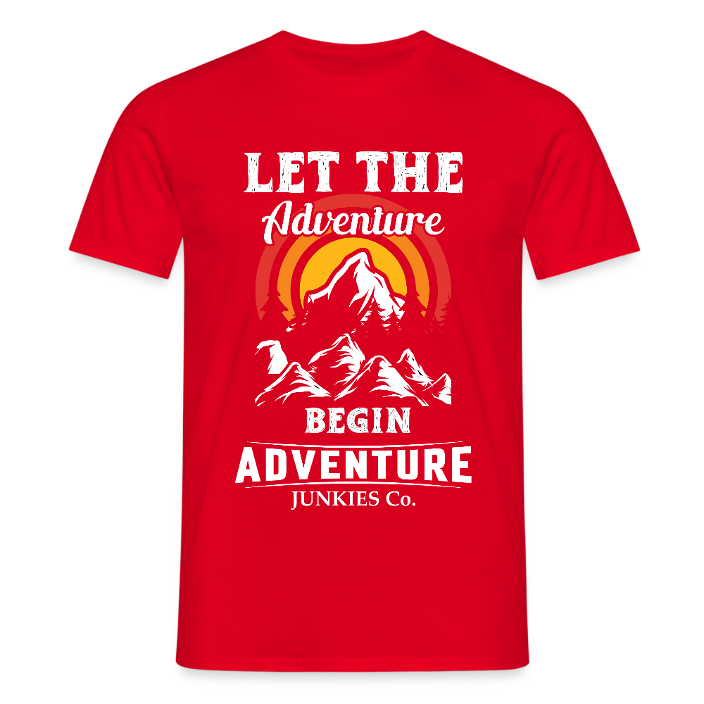 Men's Hiking & Walking T-Shirt - red