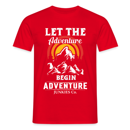Men's Hiking & Walking T-Shirt - red