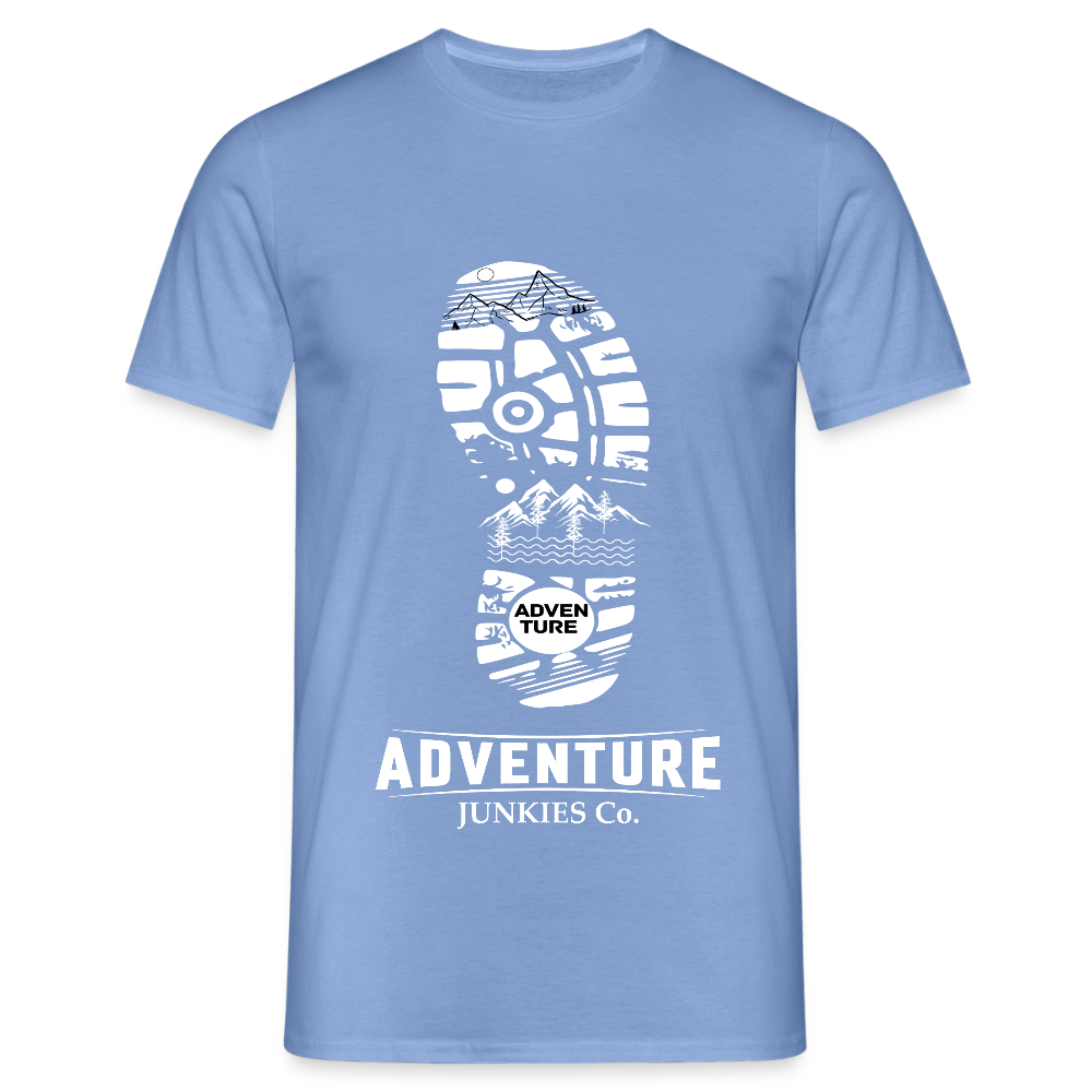 Men's Hiking & Walking T-Shirt - carolina blue