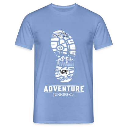 Men's Hiking & Walking T-Shirt - carolina blue