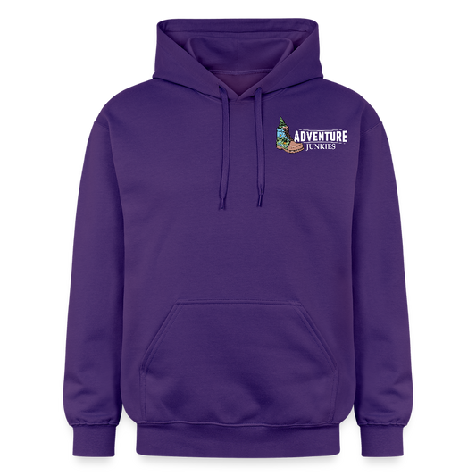 Adult  Unisex  Midweight Hoodie  {Customise Breed & Paw} - purple