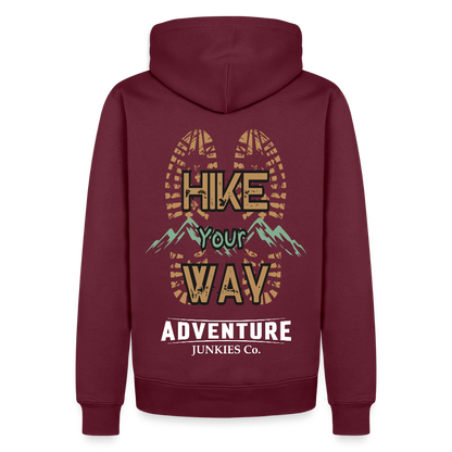 Men’s Premium Hiking /Walking Hoodie - burgundy