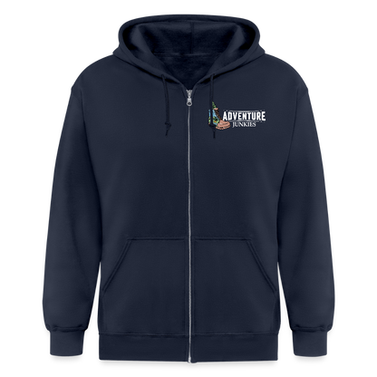 Adult Unisex Heavyweight Hooded Jacket - navy
