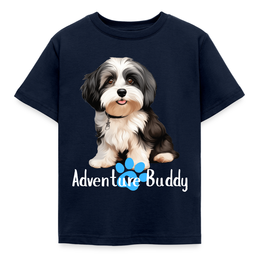 Children's T-Shirt  {Customise Breed & Paw } - navy