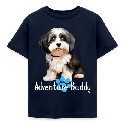 Children's T-Shirt  {Customise Breed & Paw } - navy