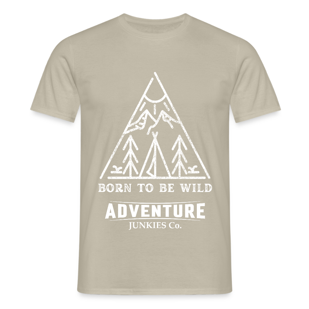 Men's Hiking & Walking T-Shirt - sand beige