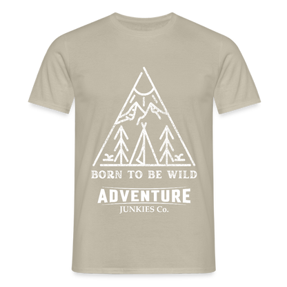 Men's Hiking & Walking T-Shirt - sand beige