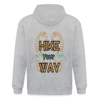 Adult Unisex Heavyweight Hooded Jacket - heather grey