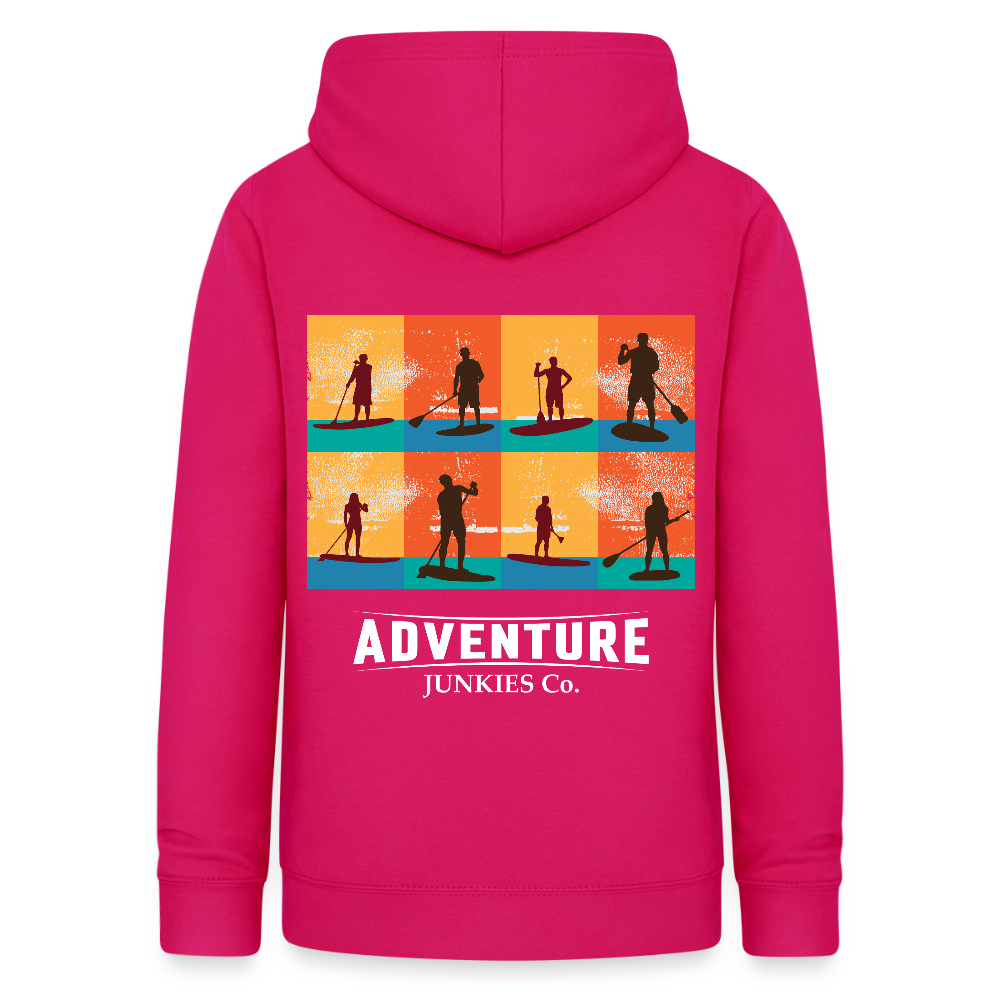 Women's Hoodie Water Adventures - dark pink