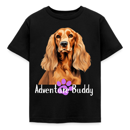 Children's  T-Shirt  {Customise Breed & Paw } - black