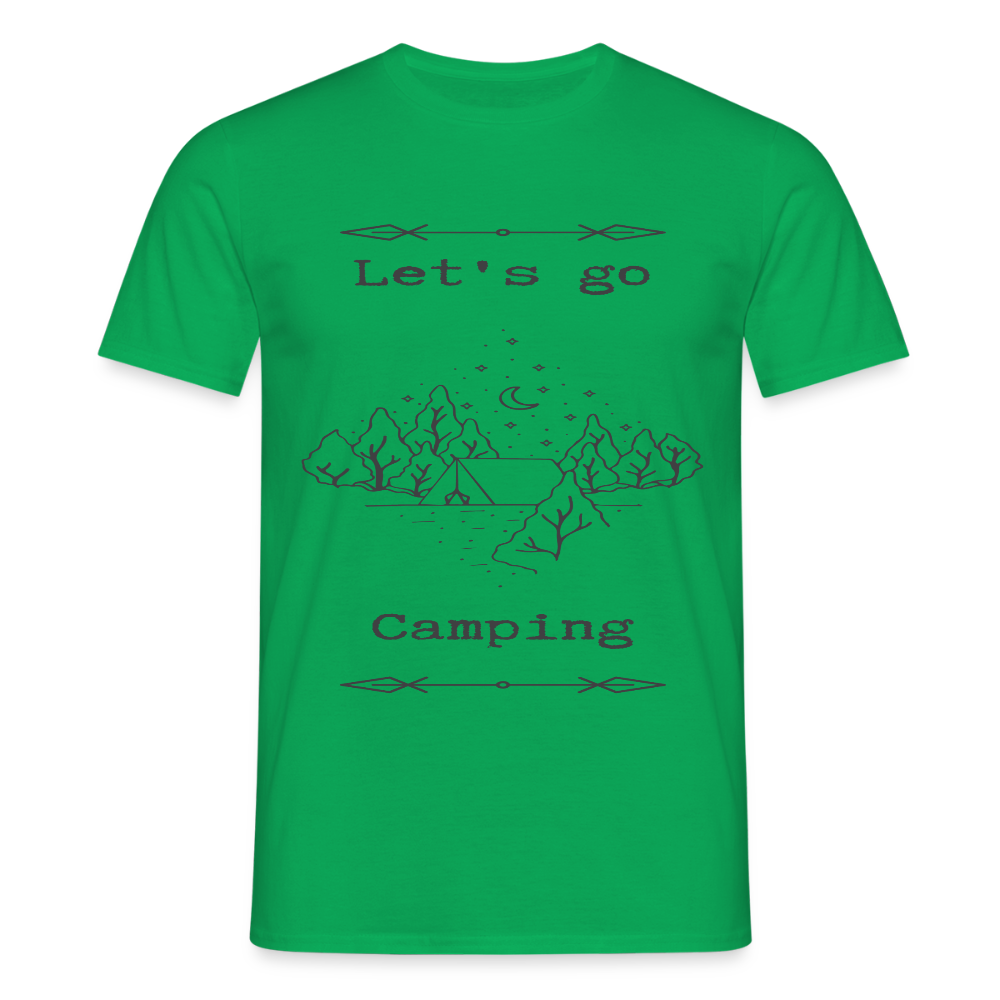 Men's  Camping T-Shirt - kelly green