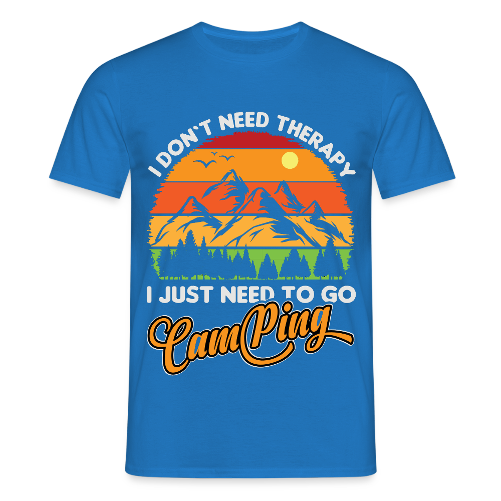 Men's Camping T-Shirt - royal blue