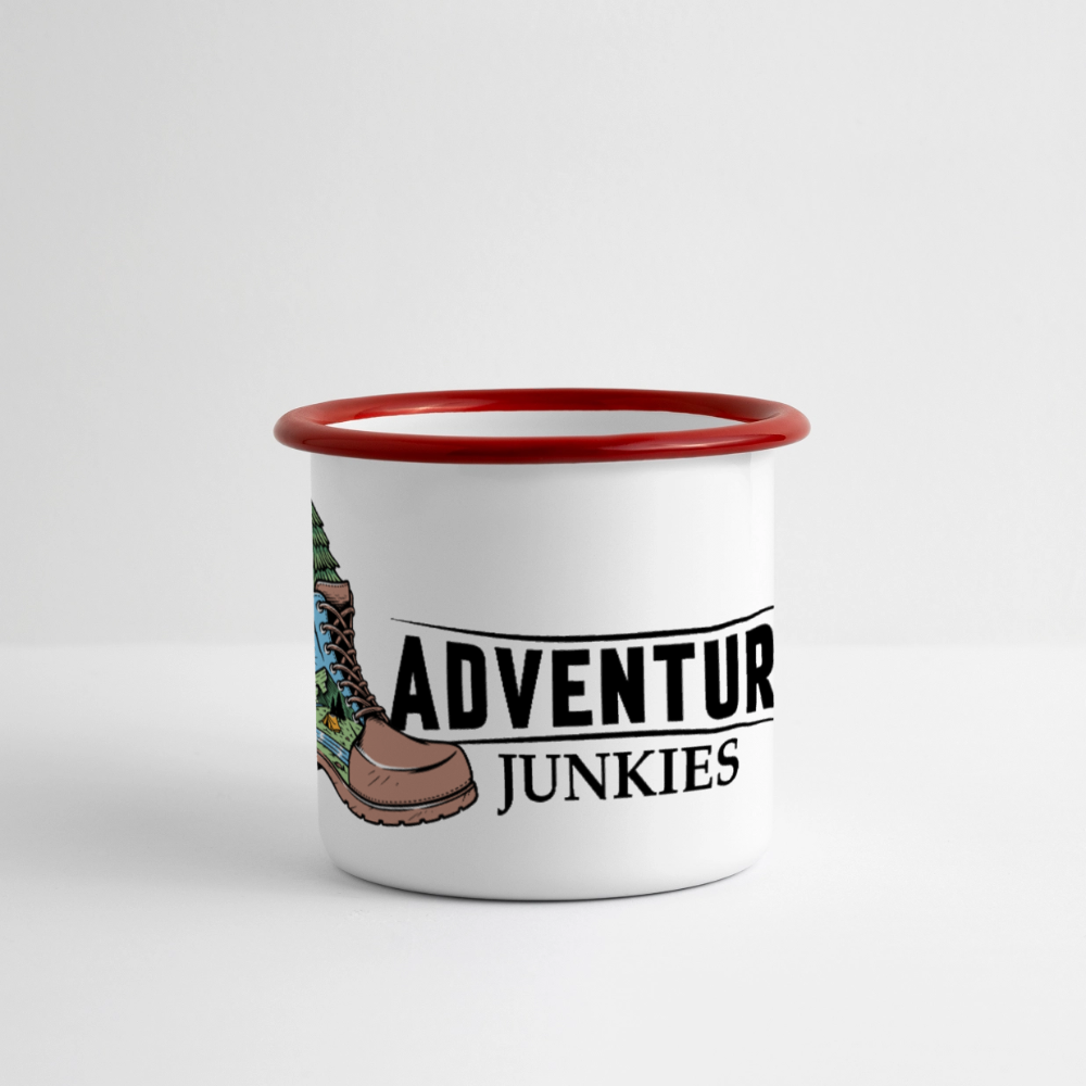 Panoramic Camper Mug - white/red