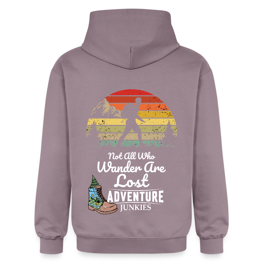 Adult Unisex  Midweight Hoodie - purple-grey 