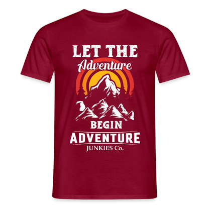 Men's Hiking & Walking T-Shirt - brick red