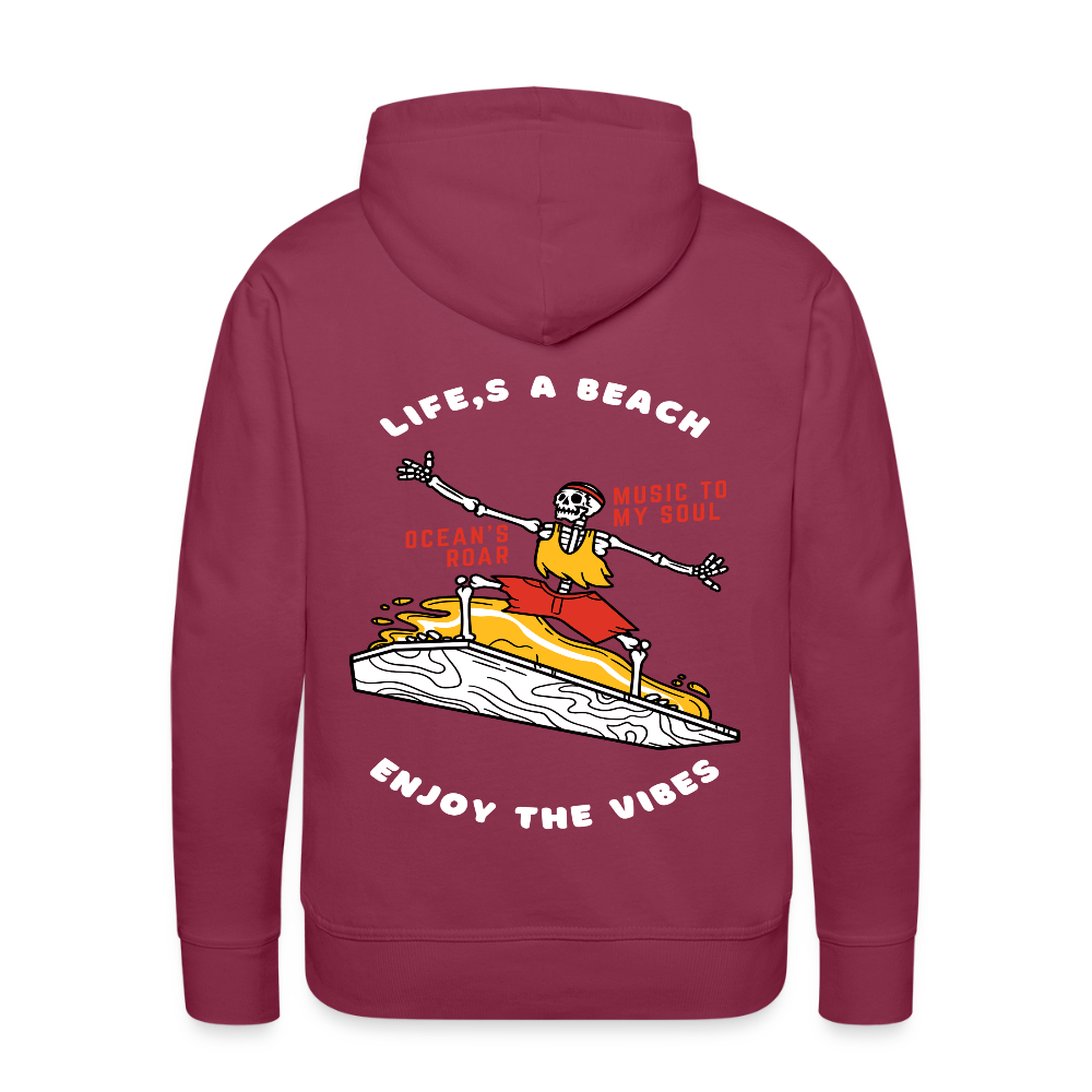 Men’s Premium Water Fun Hoodie - bordeaux
