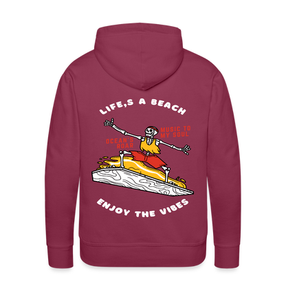 Men’s Premium Water Fun Hoodie - bordeaux