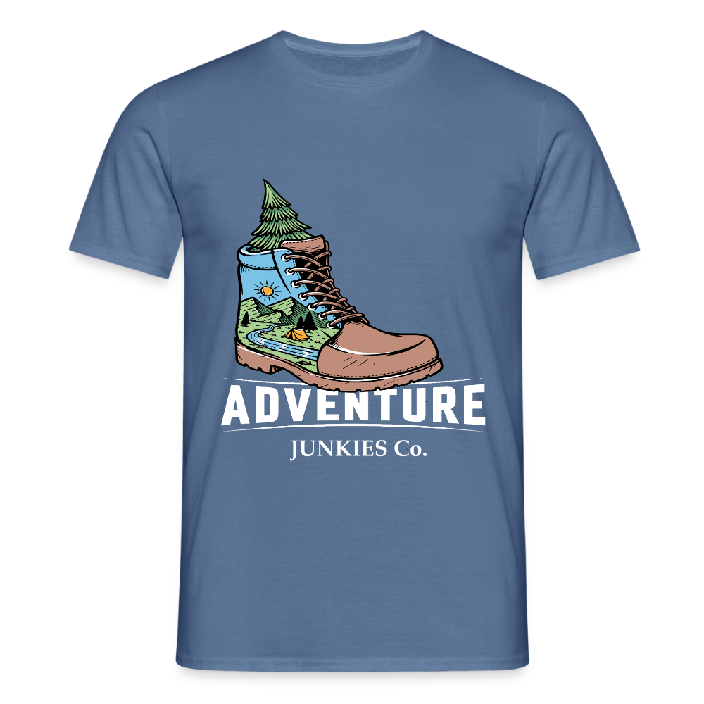 Men's Camping T-Shirt - dove blue 