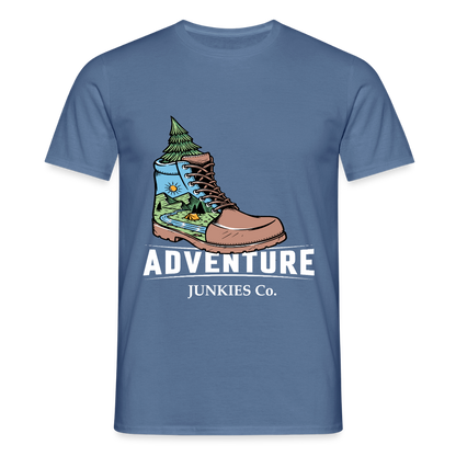 Men's Camping T-Shirt - dove blue 