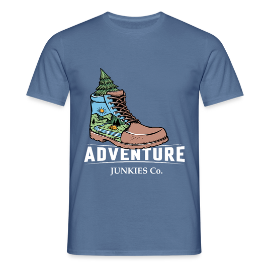 Men's Camping T-Shirt - dove blue 