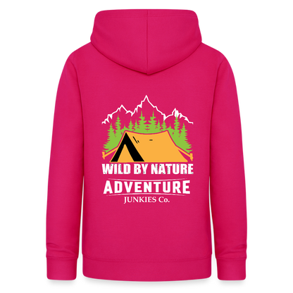 Women's Camping Hoodie - dark pink