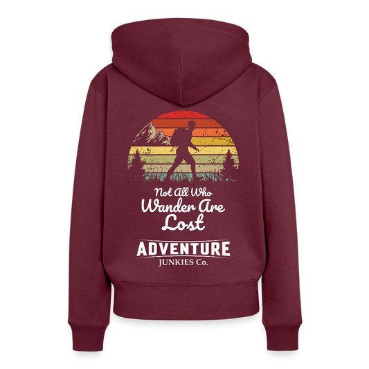 Women’s Premium Hiking/Walking Hoodie - burgundy