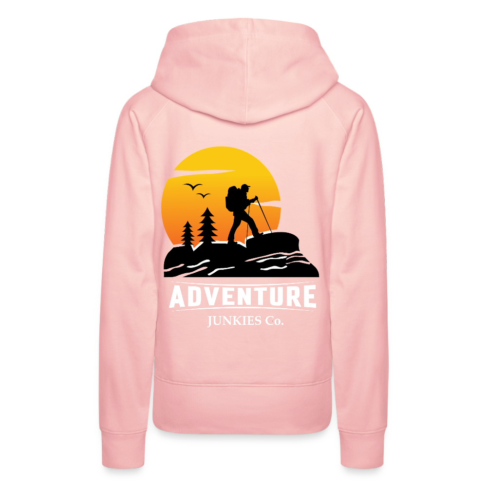 Women’s Premium Hiking/Walking Hoodie - crystal pink